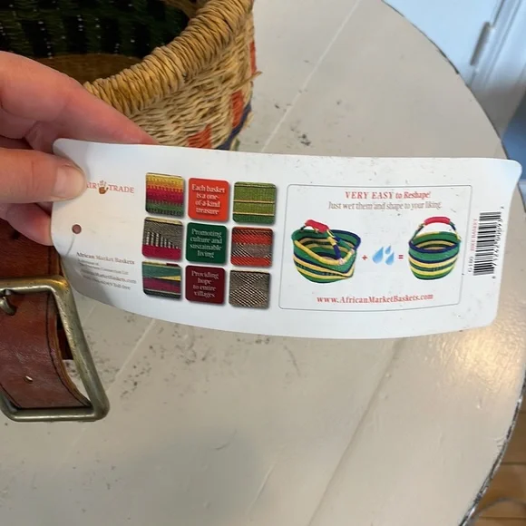 African market bicycle basket multicolored - Picture 12 of 15